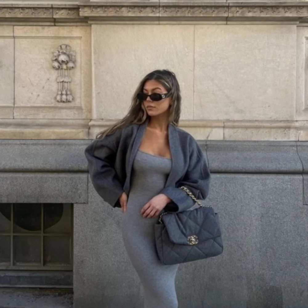 Abercrombie and Fitch Modal Maxi Dress Gray S‎
